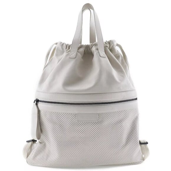 Bottega Veneta Handbags - BOTTEGAVENETA Leggero Backpack Daypack 567222 Ivory Calfskin unisex